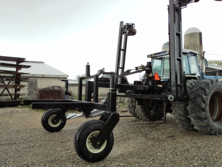 2 point hitch tool bar with lift assist